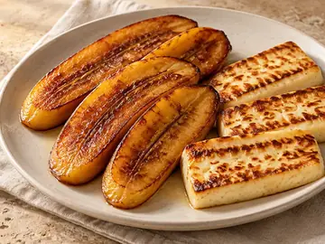 Banana da Terra com Queijo Coalho