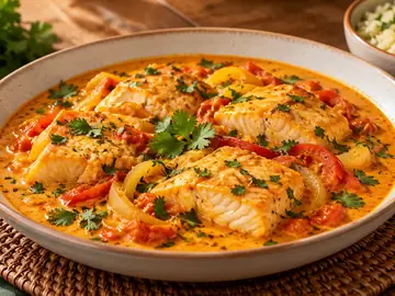 Moqueca de Peixe com Leite de Coco