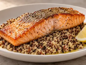 Filé de Salmão com Quinoa