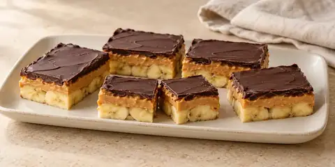 Barrinha Congelada de Banana com Pasta de Amendoim