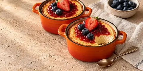 Cheesecake de Iogurte Grego com Frutas Vermelhas
