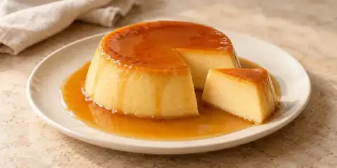 Pudim Proteico de Baunilha com Mel